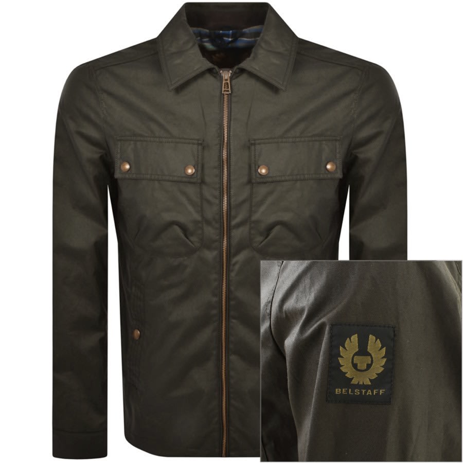 Belstaff Tour Overshirt Green | Mainline Menswear us